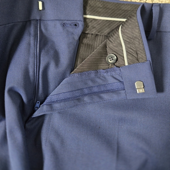 JF J. Ferrar Blue Dress Pants with Tailored Fit Big And Tall 48x30 - Picture 9 of 9